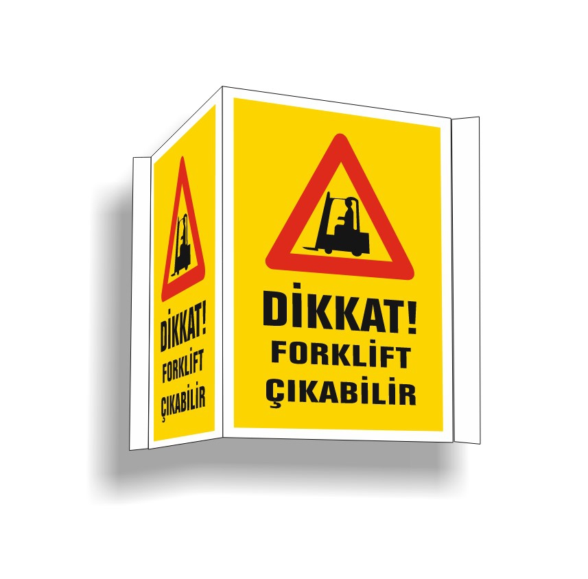 Panoramik%20Dikkat!%20Forklift%20Çıkabilir%20Levhası%20