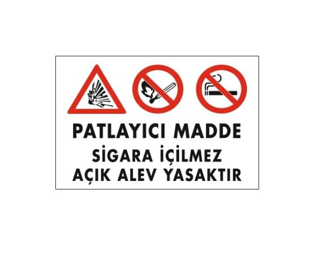 Patlayıcı Madde Sigara Içilmez 