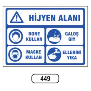 Hijyen Alanı Levhası