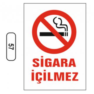 Sigara Içilmez Uyarı İkaz Levhası 