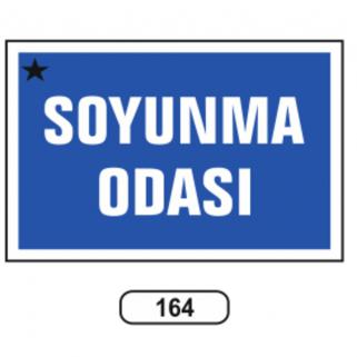 Soyunma Odası Levhası