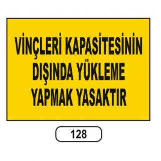 Vinç Uyarı Levhaları