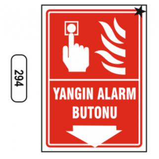 Yangın Alarm Butonu Levhası